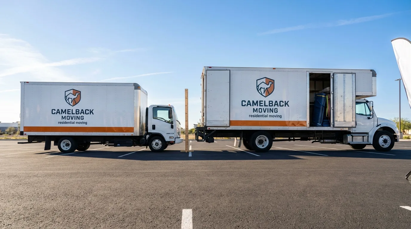 Moving truck size capacity guide in Thiells